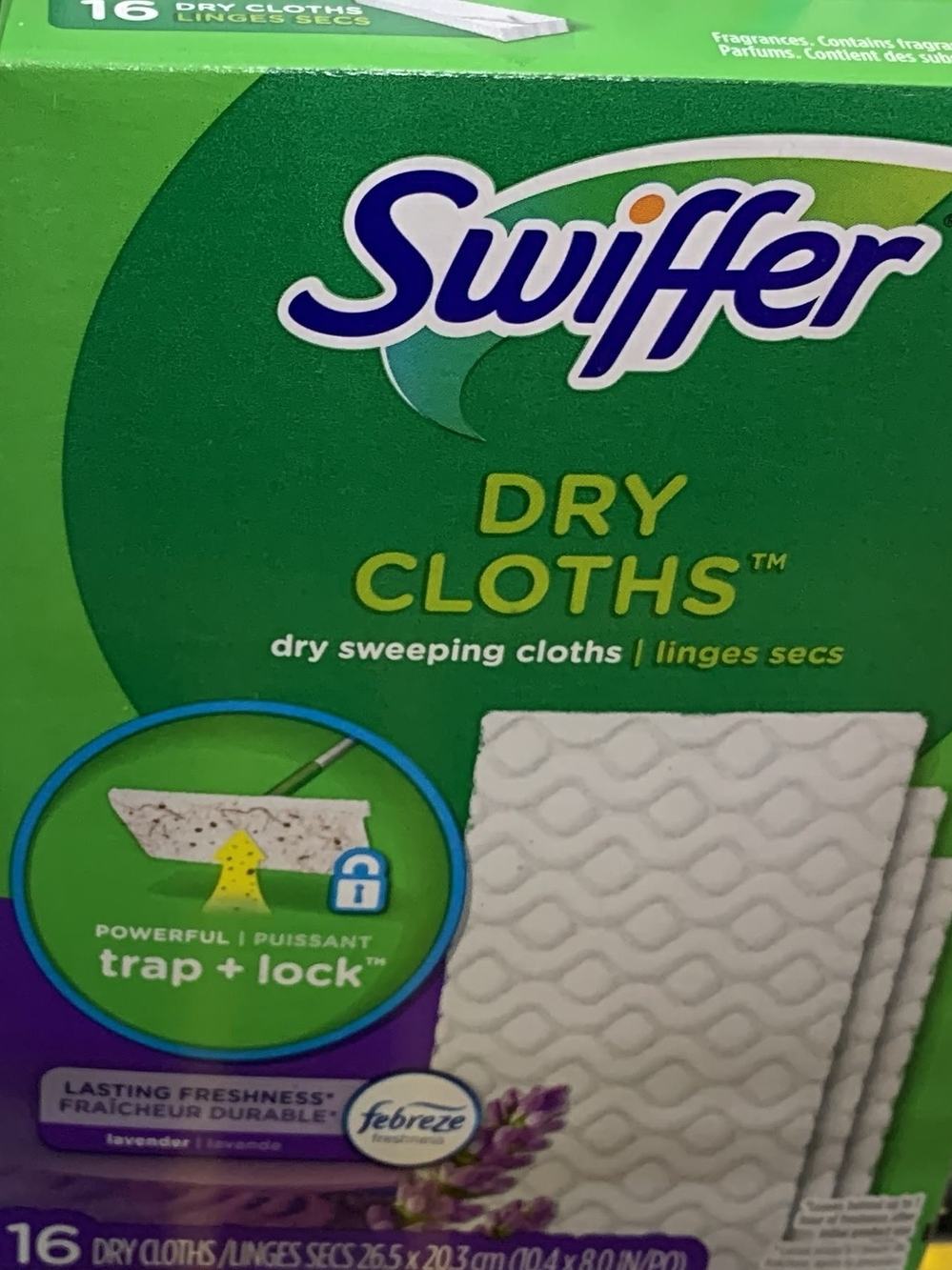 Swiffer Dry Cloths 16ct. Lavender Scented